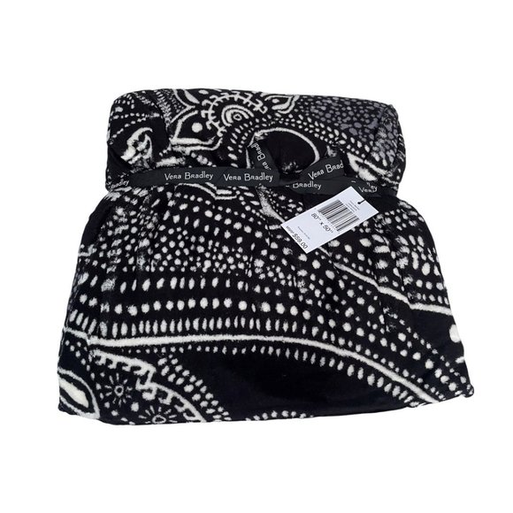 Vera Bradley Stellar Paisley Plush Throw Blanket - Picture 2 of 7